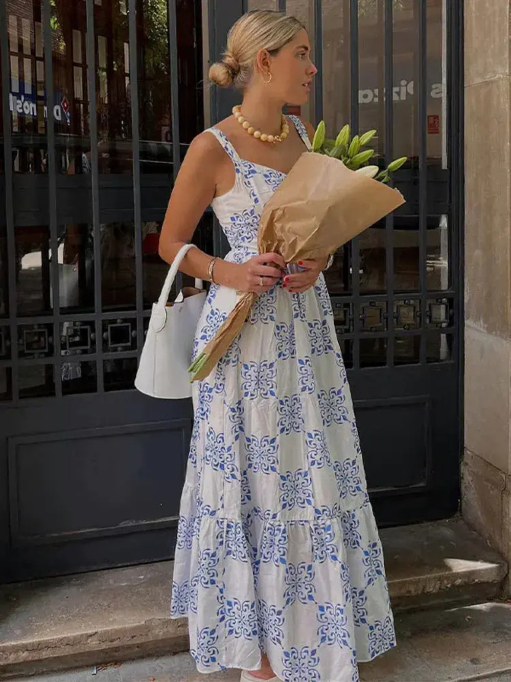 ZARA Organza Off Shoulder Long Evening Dress